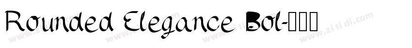 Rounded Elegance Bol字体转换